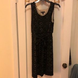Black, lace dress, size 14